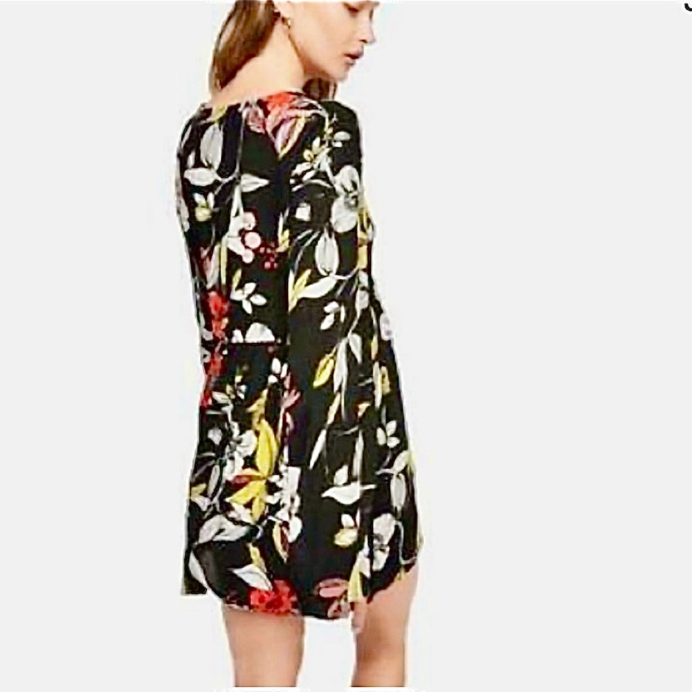 Free People Black Floral Tunic - Picture 3 of 8